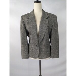 Pendleton Gray Tweed Blazer Jacket